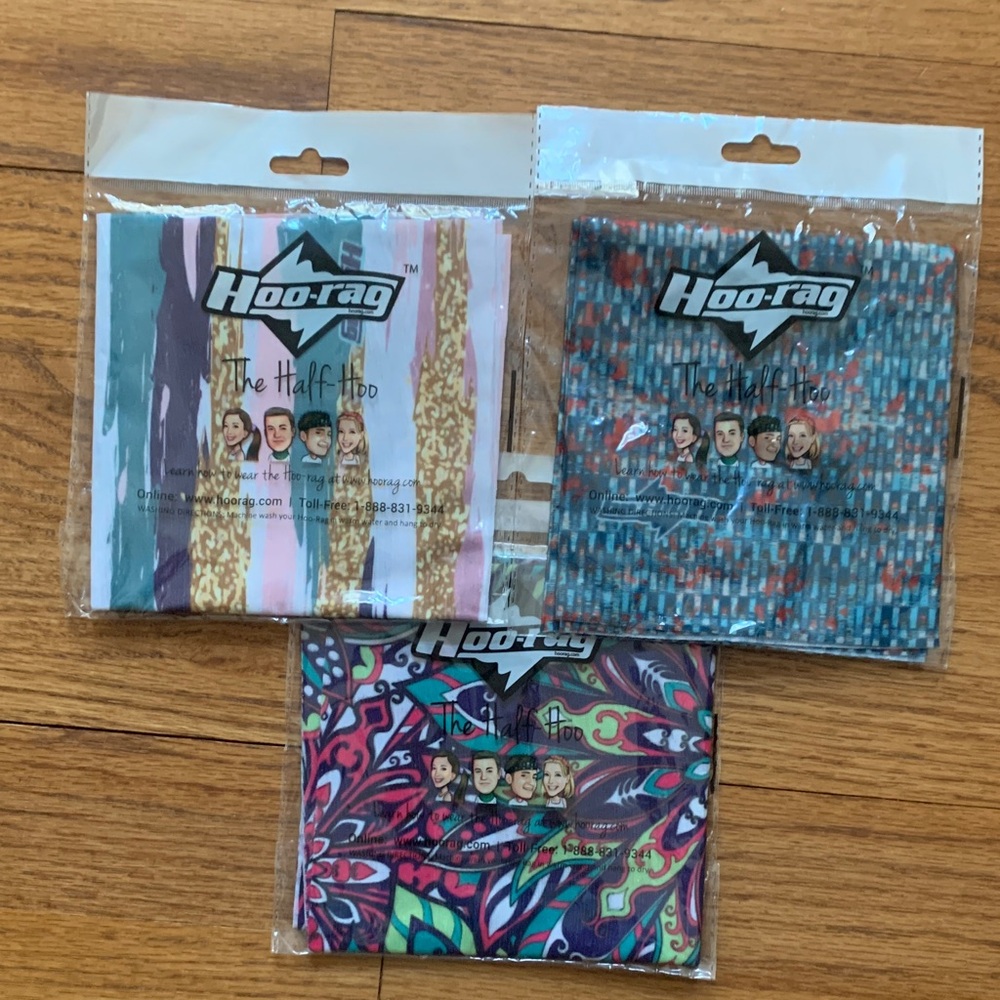 Hoo-rag Half Hoo Headbands Set(3pieces)